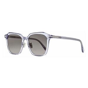 Tom Ford Sunglasses Square Full Rim, Transparent Grey Frame and Smoke Gradient